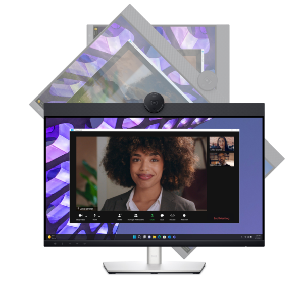 Dell 24 Video Conferencing Monitor - P2424HEB, 60.47cm (23.8")/FullHD (1920 x 1080) at 60 Hz/IPS/16:9/250 cd/m2/1000:1/AG/4MP RGB+IR 2K camera/3Yr w 1 02 6144d424 97fa 11ee 8929 00155d4b0b03