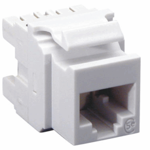 Keystone Module 1xRJ45 (WE8W), UTP, 568A/B, PowerCat 5e, White