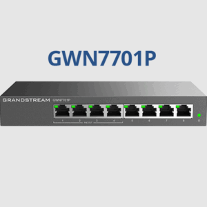 Grandstream GWN7701P, Unmanaged Network Switches, 8-ports Gigabit Ethernet, PoE 4-Ports, Desktop, wall-mount