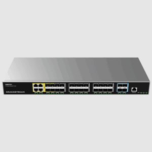 Grandstream GWN7831, Layer 3 Managed Network Switch, 24x SFP, 4x SFP+, 4x GbE combo, optional redundant PSU