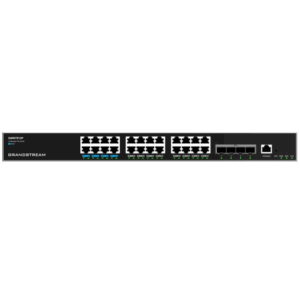 Grandstream GWN7813P, Enterprise Layer 3 Managed Network Switch, 24-ports Gigabit Ethernet, PoE/PoE+ (360W), 4-SFP,Desktop, wall-mount, or rack-mount