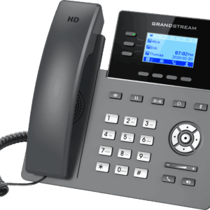 Grandstream GRP2603P, Carrier-Grade IP Phones, 3 lines, 6 SIP accounts, Dual 10/100/1000 Mbps Ethernet ports, HD audio, PoE (No PSU included) - Image 1