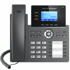 Grandstream GRP2604P, Carrier-Grade IP Phones, 3 lines, 6 SIP accounts, 10 BLF keys, Dual 10/100/1000 Mbps Ethernet ports, HD audio, PoE