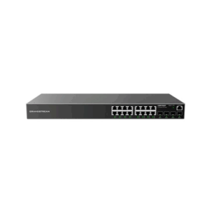 Grandstream GWN7802P, Enterprise Layer 2+ Managed Network Switch, 16-ports Gigabit Ethernet, PoE/PoE+ (240W), 4-SFP,Desktop, wall-mount, or rack-mount