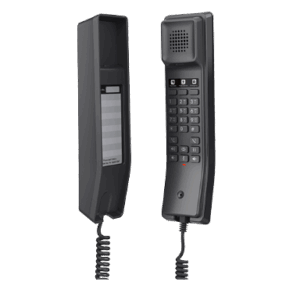 Grandstream GHP611, Black Compact Hotel IP Phones, 2 lines, 2 SIP accounts, One 10/100 Mbsps Ethernet ports, PoE, No PSU included
