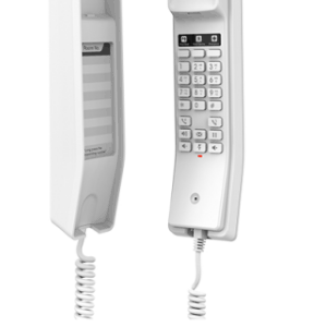 Grandstream GHP610, White Compact Hotel IP Phones, 2 lines, 2 SIP accounts, One 10/100 Mbsps Ethernet ports, PoE, No PSU included