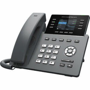 Grandstream GRP2624, Carrier-Grade IP Phones, 8  line keys, 12 SIP accounts, Gigabit Ethernet ports, PoE, HD (with power supply)