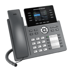 Grandstream GRP2634, Carrier-Grade IP Phones, 8  line keys, 12 SIP accounts, 32 VPK and 10 MPK, Gigabit Ethernet ports, PoE, HD (with power supply)