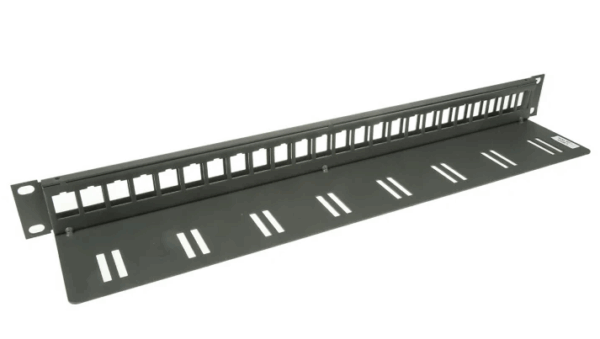 19" 24xPort Keystone Patch Panel, Unloaded, 1U, Graphite 1 02 2be29b25 3347 11ec 8717 00155d027310