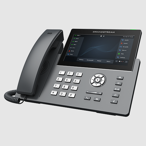 Grandstream GRP2670, 16 SIP accounts, 12 lines, 7 inch (1024x600) capacitive touch screen TFT LCD, 32 VPKs and 10 MPK, cloud provisioning & management (GDMS), carrier-grade security, WiFi, Bluetooth, 1 02 54b8f851 c304 11ed 8867 00155da1d80e