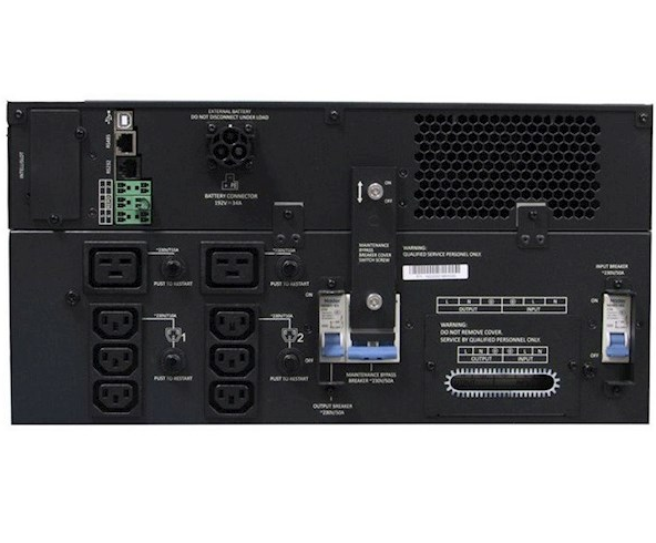 Vertiv Liebert GXT5 1ph UPS, 6kVA, input plug - hardwired, 5U, output – 230V, hardwired, output socket groups (6)C13 & (2)C19 1 02 87b5711b 3fac 11ed 87f8 00155da1d80e