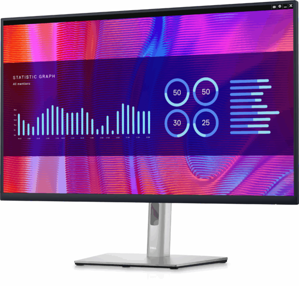 Dell 32 USB-C Hub Monitor-P3223DE-80.1cm(31.5")/IPS QHD 2560 x 1440 at 60 Hz/HDMI,DisplayPort 1.4,DisplayPort output,USB-C/4 x USB 3.2 Gen 1,RJ-45/3Yr W 4 05 3b98b850 ae66 11ec 877b 00155da1d80e