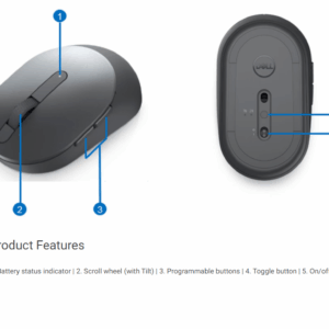 Dell Pro Wireless Mouse - MS5120W - Black 10 Dell Pro Wireless Mouse - MS5120W - Black - Image 5