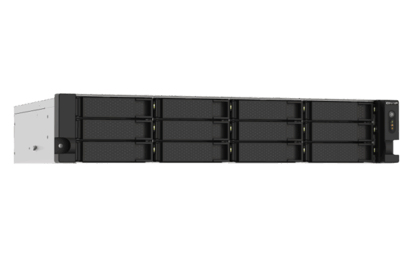 12-bay rackmount NAS, AMD Ryzen V1000 series V1500B 4C/8T 2.2GHz, 8GB DDR4 RAM (2 x UDIMM slots, max. 64GB), 2 x 2.5GbE LAN, optional 10GbE & M.2 NVMe 4 05 97755af1 0cc8 11ed 87c9 00155da1d80e
