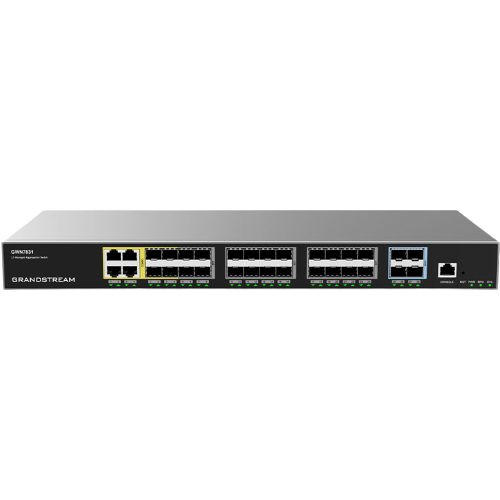 Grandstream GWN7831, Layer 3 Managed Network Switch, 24x SFP, 4x SFP+, 4x GbE combo, optional redundant PSU 1 02 4631b704 9813 11ee 8929 00155d4b0b03