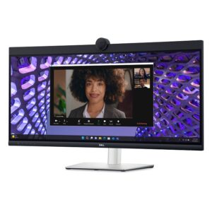 Dell 34" Curved Monitor P3424WEB, IPS WQHD 3440x1440, 3800R, 21:9, 300cd/m, 5ms, HDMI, DP, USB-C PD, 1 x RJ45, 4xUSB, Cam&Mic, Black, 3YrW - Image 4
