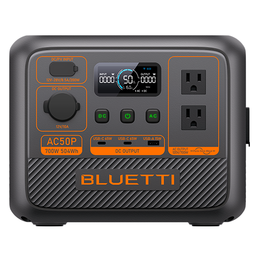 Bluetti AC50P Portable Power Station | 700W 504Wh 2 AC50P 1
