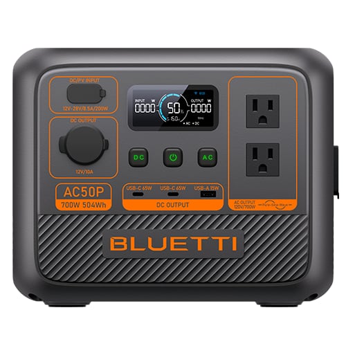 Bluetti AC50P Portable Power Station | 700W 504Wh 3 AC50P