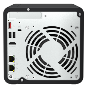 4-Bay desktop NAS, Intel Celeron N5105/N5095 quad-core, 8 GB onboard not expandable, 4 x 3.5"/2.5" SATA 6Gb/s drive bays, 2 x M.2 2280 PCIe Gen 3 x1 slots, 2 x 2.5GbE, 1 x HDMI 2.0, 1 x PCIe Gen3 x2 slot, 2 x USB 3.2 Gen 2 Type-A + 2 x USB 2.0 - Image 5