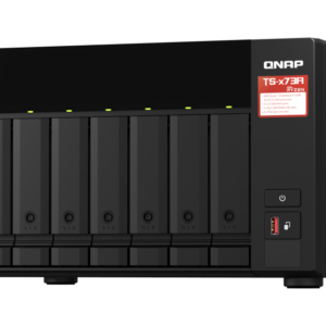 8-bay NAS, AMD Ryzen V1000 series V1500B 4C/8T 2.2GHz, 8GB DDR4 RAM (2 x SODIMM slots, max. 64GB, optional ECC RAM support), 8x SATA 6Gb/s bays, 2x M.2 NVMe PCIe Gen3 SSD slots, 2 x 2.5GbE LAN, optional 10GbE, 2x PCIe 3.0 x 4 slots, USB 3.2 Gen2 Type-A & USB 3.2 Gen1 Type-C ports - Image 6