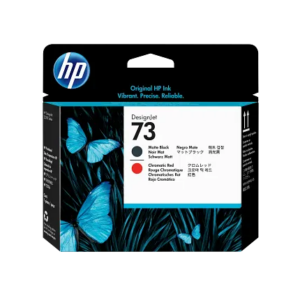 HP 73 Matte Black and Chromatic Red DesignJet Printhead - Image 1