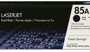 HP 85A Black Dual Pack LaserJet Toner Cartridges - Image 4