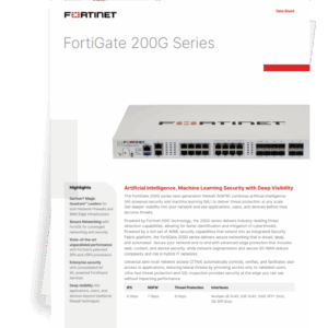 Fortinet FortiGate-200F Network Firewall - Image 2