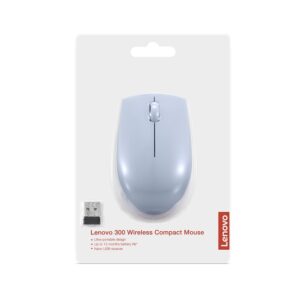 Lenovo PCG Lenovo 300 Wireless Compact Mouse (Frost Blue) with battery - Image 3