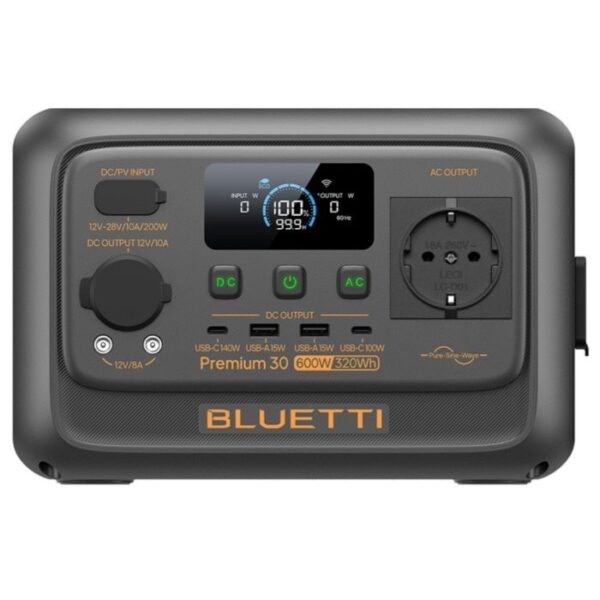 Bluetti Premium 30 V2 Portable Power Station 320Wh | 600W 1 pr30v2 p129 ext 2 i30 mk h57788e6