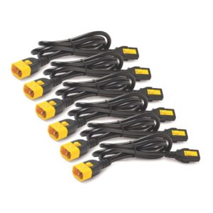 APC AP8706S-WW Power Cord Kit (6 ea) Locking C13 to C14 1.8m