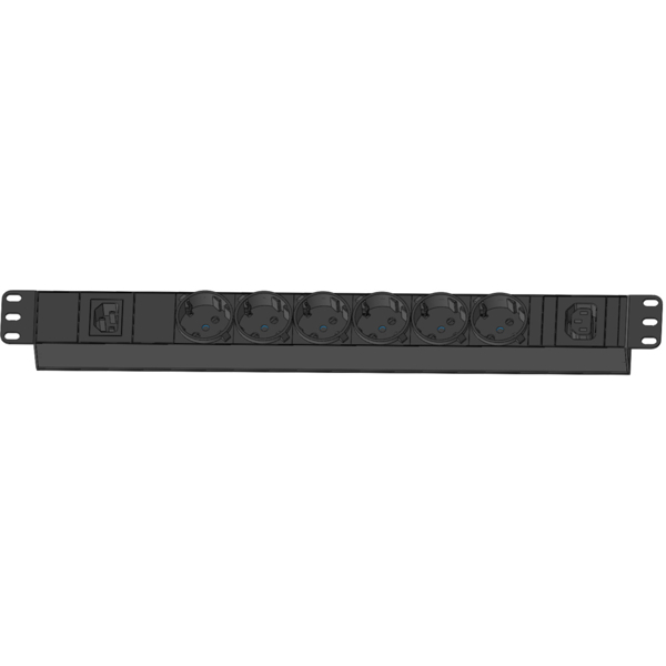 APC EPDU1010B-SCH Easy PDU Basic 1U 10A 230V (6)Schuko&(1)C13 2 APC EPDU1010B-SCH