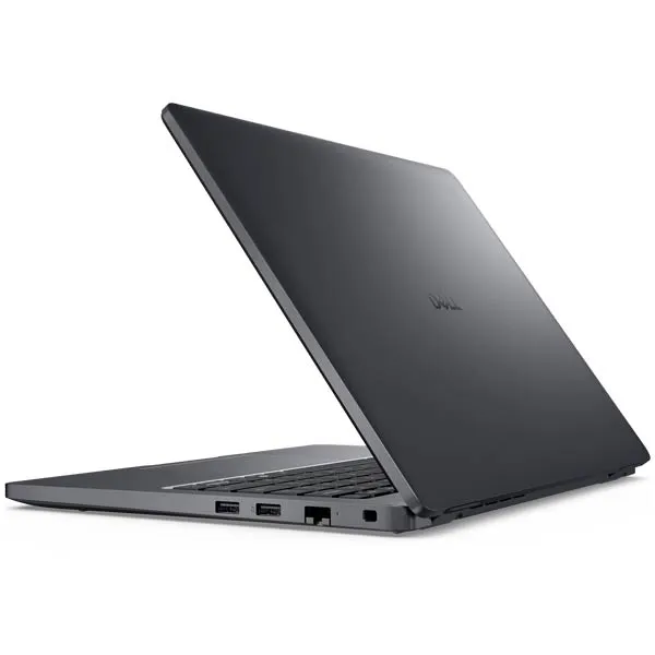 Dell BTO010_PC14250_EMEA_UBU Pro 14 PC14250 14" FHD+ Core 5 120U 512GB SSD Laptop 3 Dell Pro 14 PC14250, артикул BTO010_PC14250_EMEA_UBU: закрытая крышка с другой стороны, видны разъёмы