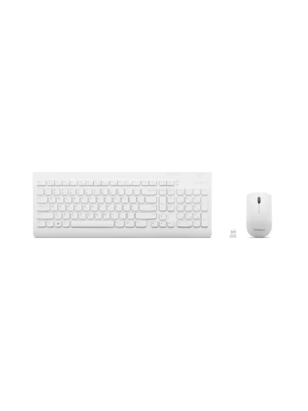 Lenovo GX31F38001 510 Wireless Keyboard and Mouse Combo (White) -Russian 1 Lenovo GX31F38001 – photo 1