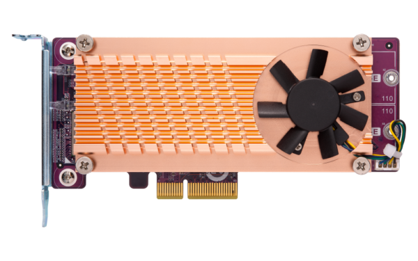 QNAP QM2-2P-344A Dual M.2 PCIe SSD expansion card; supports up to two M.2 2280 2 QNAP QM2-2P-344A Dual M.2 PCIe SSD expansion card; supports up to two M.2 2280