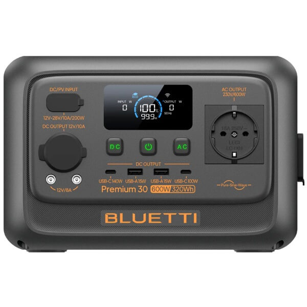 Bluetti PR30V2 Premium 30 V2 Portable Power Station 320Wh 600W
