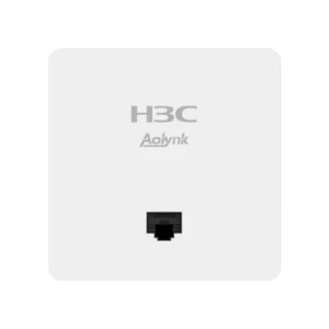 H3C Aolynk UAP612G-AX15, фронтальный вид: логотипы H3C Aolynk и порт RJ-45