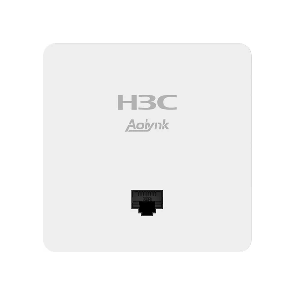 H3C Aolynk UAP612G-AX15, фронтальный вид: логотипы H3C Aolynk и порт RJ-45