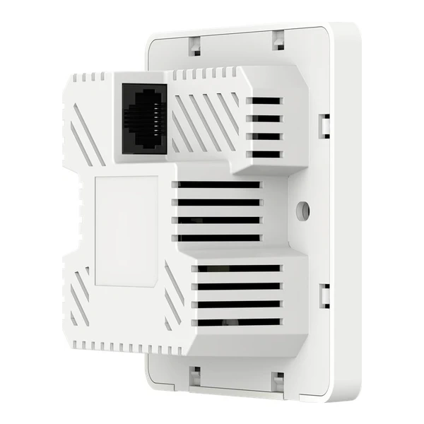 H3C Aolynk UAP612G-AX15, задняя сторона: порт RJ-45, вентиляция, монтажная рамка