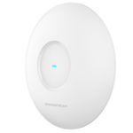 Grandstream GWN7672L Access Point, артикул GWN7672L: три четверти сверху: белый круглый корпус целиком, светодиод по центру
