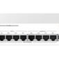 H3C Aolynk ES100-10G-HP, артикул 9801A8G6: официальный студийный кадр: коммутатор в три четверти спереди, фон прозрачный, на…