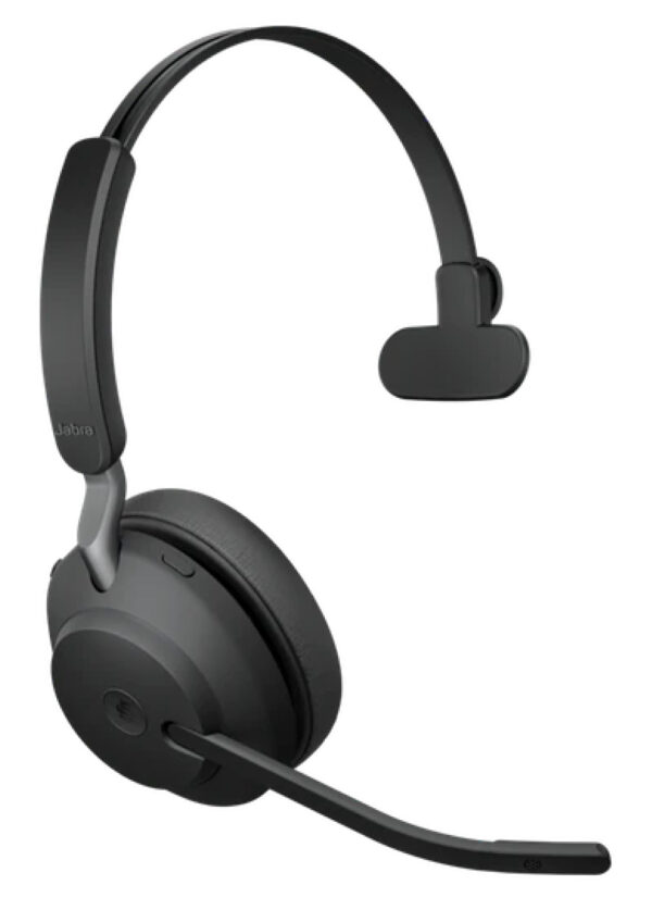 JABRA 26599-899-989, артикул 26599-899-989: три четверти, микрофон опущен в рабочее положение