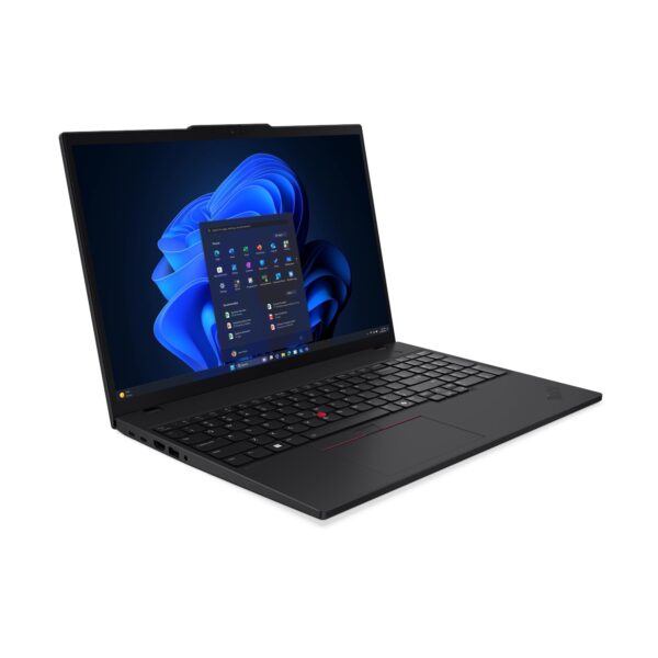 Lenovo ThinkPad T16 Gen 4, артикул 21QE0096GX/GE: открыт, три четверти справа