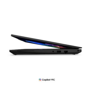 Lenovo ThinkPad T16 Gen 5, артикул 21WT005CGX/GE: почти закрыт, профиль: видна толщина и разъёмы правого борта