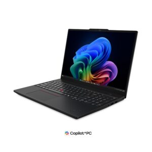 Lenovo ThinkPad T16 Gen 5, артикул 21WT005CGX/GE: открыт, три четверти справа