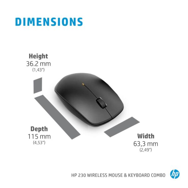 HP 230 Wireless Mouse and Keyboard Combo 4 HP 230 Wireless Mouse and Keyboard Combo — image 5