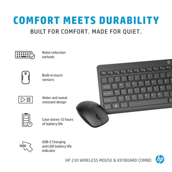 HP 230 Wireless Mouse and Keyboard Combo 7 HP 230 Wireless Mouse and Keyboard Combo — image 8