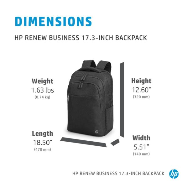 HP Renew Business 17.3-inch Laptop Backpack 7 HP Renew Business 17.3-inch Laptop Backpack — image 8
