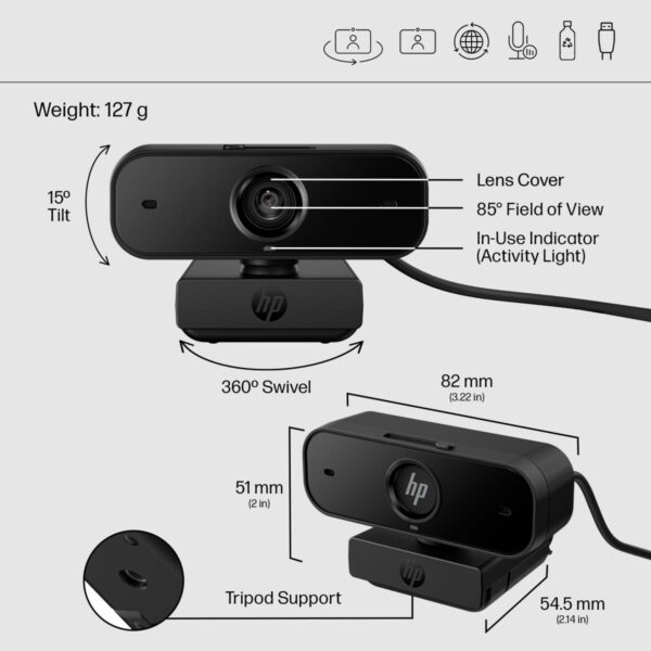 HP 430 FHD Webcam 5 HP 430 FHD Webcam — image 6