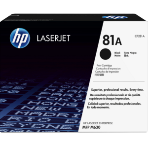Home 196 HP 81A Black Original LaserJet Toner Cartridge (CF281A)