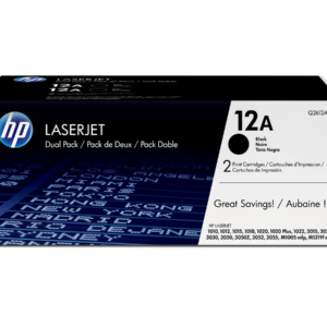HP LaserJet Black Q2612AF - HP 12A 2-pack Black Original LaserJet Toner Cartridges
